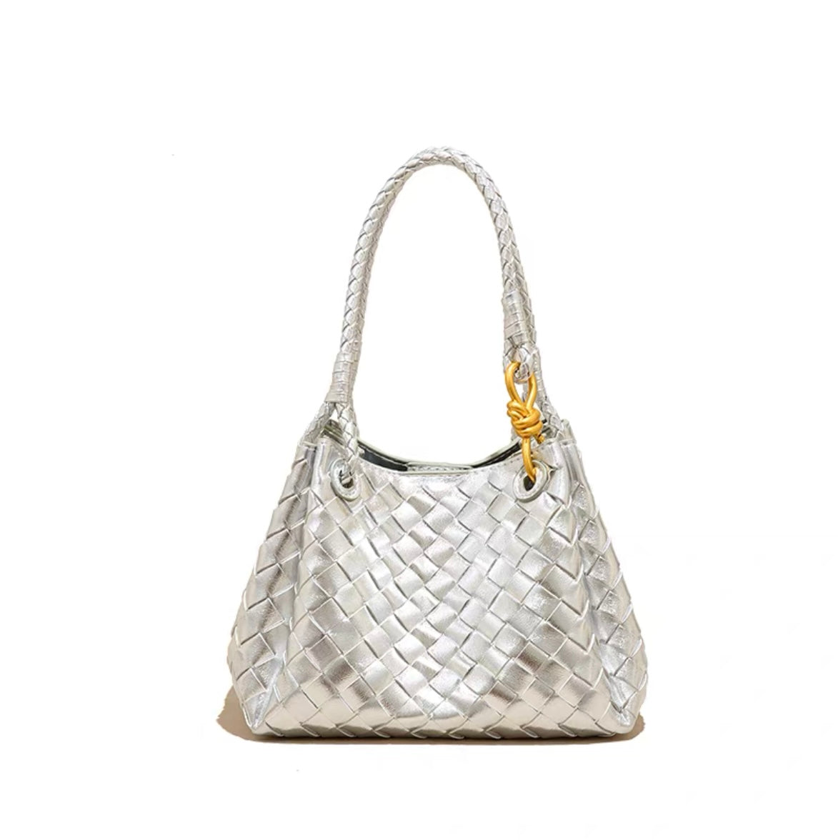 Silver Shopper Bag