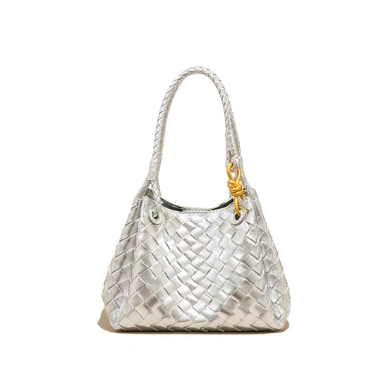 Silver Shopper Bag
